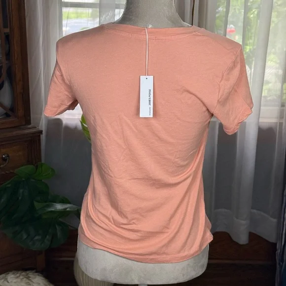 ☀️SUMMER CLEARANCE SALE☀️ James Perse NWT Orange Fitted Short Sleeve Tee - Picture 2 of 4